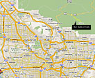 Highway map to San Gabriel Peak
