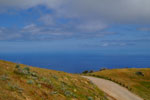 Amazing blue waters in the channel looking east.