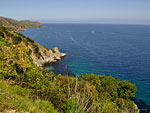 Idyllic coves on the eastern coast of Santa Catalina island