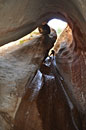 Drop through a warped, water-carved cavern