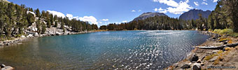 Summit Lake is one of the highest of the Big Pine Lakes